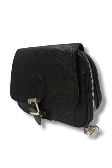 Tuana 205-25 Baskı Deri Kemer Tokalı Omuz Askılı Kadın Çanta - 8