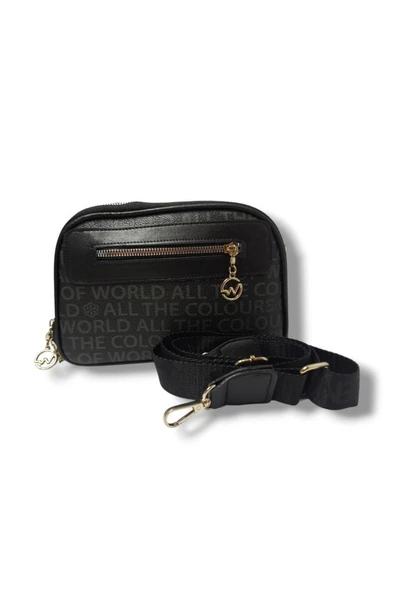 Tuana 220-25 Deri Kabartma Yazılı Omuz Askılı Kadın Çanta - 6