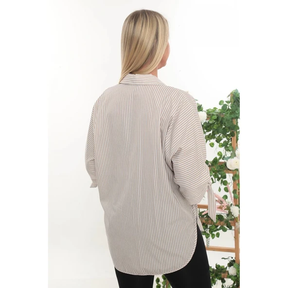 KADIN BÜYÜK BEDEN GÖMLEK - Resim 4