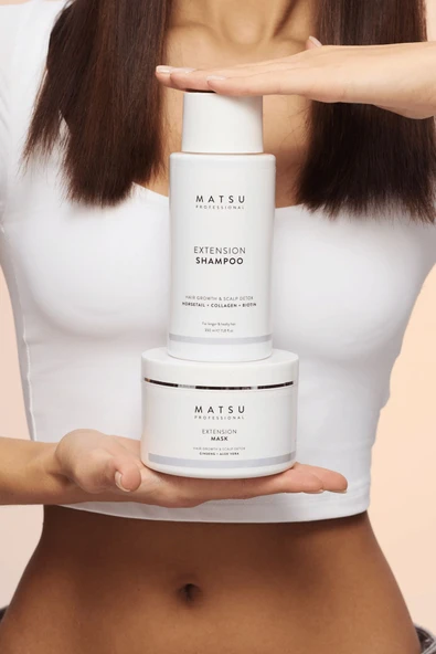 Matsu Yavaş Uzayan Saçlar Için Saç Derisini Güçlendiren Extension Hızlı Uzama Saç Bakım Şampuanı 350 ml - Resim 6