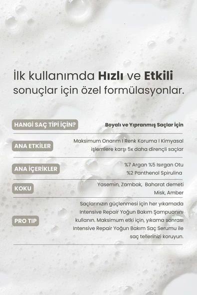 Matsu Boyalı Ve Hasar Görmüş Saçlar Için Yoğun Onarıcı Intensive Repair Saç Bakım Şampuanı 350 ml - Resim 6