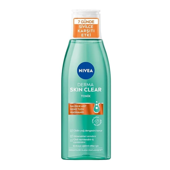 Nivea Derma Skin Clear Sivilce Karşıtı Yüz Temizleme Jeli 150 Ml + Tonik 200 Ml Salisilik Asit (BHA) - 3