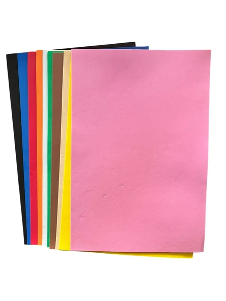 Renkli EVA 20x30 cm 10’lu El İşi  Hobi Seti