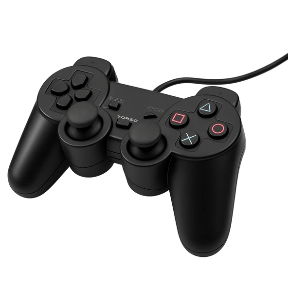QASUL Yüksek Kaliteli Joystick  Kablolu Oyun Kolu Pc Uyumlu - 3