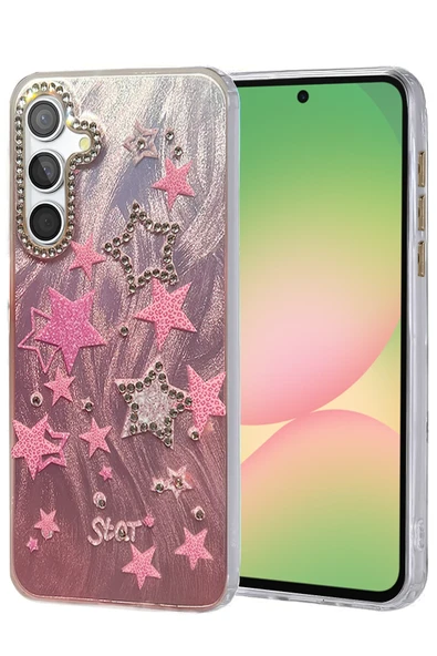 Samsung Galaxy A55 5G Kılıf Parlak Desenli Taşlı Azn-Blade ürün görseli 1