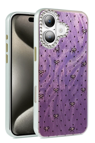 Apple iPhone 16 Plus Kılıf Parlak Desenli Taşlı Azn-Blade ürün görseli 1