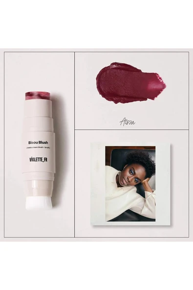 Violette_FR Bisou Blush Krem Allık ve Fırça Aissa 7GR - 7