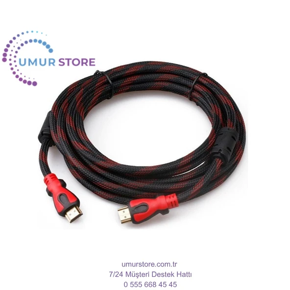 1.5 Metre Metre Sargılı Filtreli Hdmi Kablo 1.4V ürün görseli 1