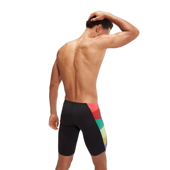 Speedo Placement Digital V-Cut Jam-mer Erkek Yüzücü Mayosu Siyah-Renkli - 2