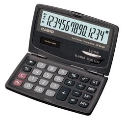 Casio SL-240LB 14 Hane Cep Tipi Kapaklı Hesap Makinesi - 2