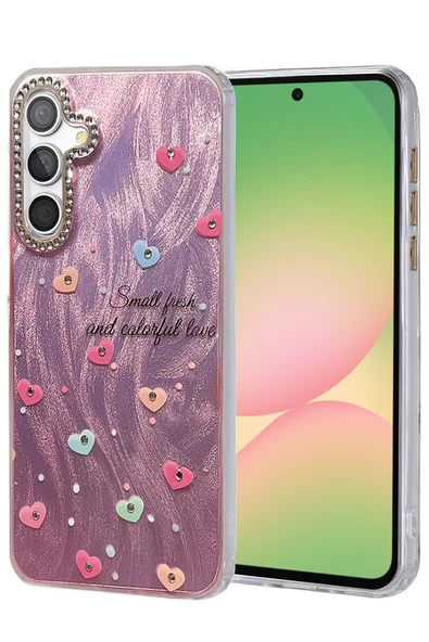 Samsung Galaxy A34 5G Kılıf Parlak Desenli Taşlı Azn-Blade ürün görseli 1