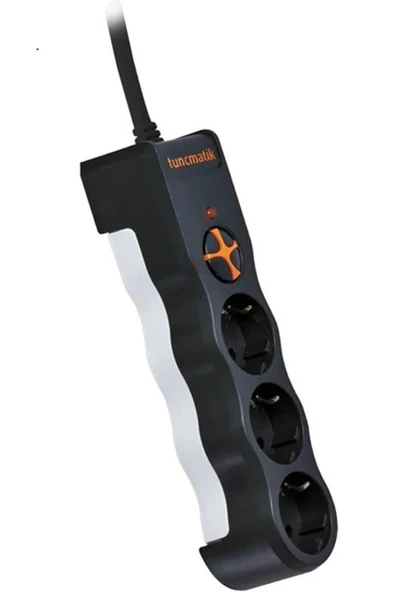 Tunçmatik TSK19010 3li Enerji Koruma Powersurge Siyah 1050 JOULE - Resim 6