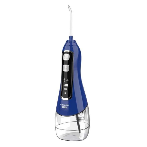 Waterpulse V580 Water Flosser Taşınabilir Şarjlı Masajlı Diş/Protez Bakım ve Ağız Duşu-Mavi - 1