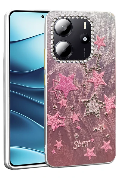 Xiaomi Redmi Note 14 4G Kılıf Parlak Desenli Taşlı Azn-Blade ürün görseli 1