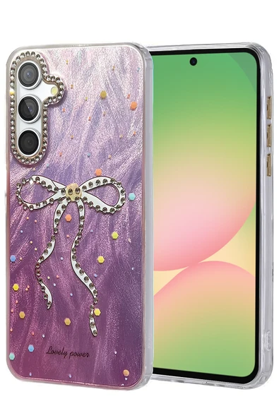 Samsung Galaxy A56 Kılıf Parlak Desenli Taşlı Azn-Blade ürün görseli 1