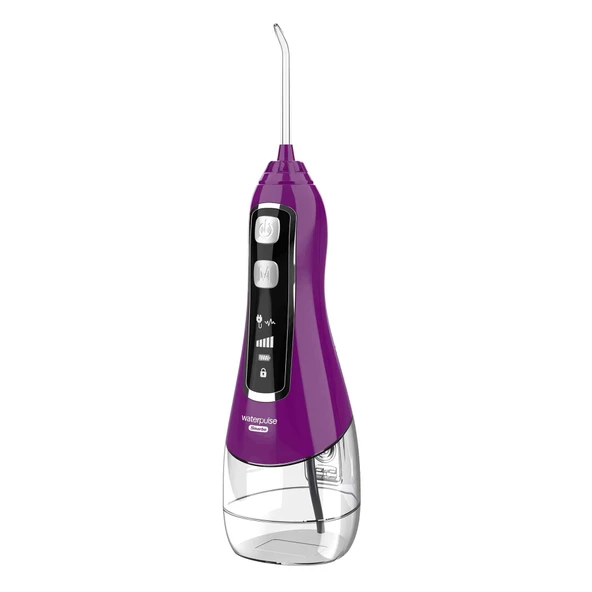 Waterpulse V580 Water Flosser Taşınabilir Şarjlı Masajlı Diş/Protez Bakım ve Ağız Duşu-Mor - 1