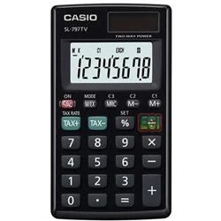Casio SL-797TV-BK 8 Hane Siyah Cep Tipi Hesap Makinesi - Resim 2