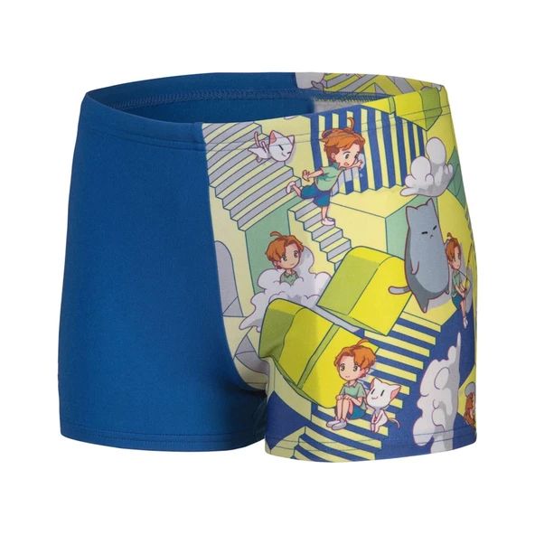 Arena Fantasize Çocuk Yüzücü Şortu Mavi - 4