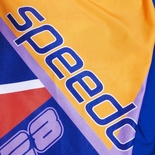 Speedo Placement V Cut Digital Jam-mer Erkek Çocuk Yüzücü Mayosu Mavi - 5