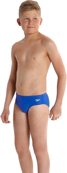 Speedo Endurance 10 Erkek Çocuk Slip Yüzücü Mayosu Mavi-Sarı - 2