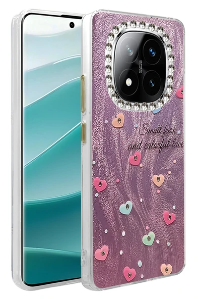 Xiaomi Redmi Note 14 Pro 4G Kılıf Parlak Desenli Taşlı Azn-Blade ürün görseli 1