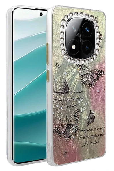 Xiaomi Redmi Note 14 Pro 4G Kılıf Parlak Desenli Taşlı Azn-Blade ürün görseli 1