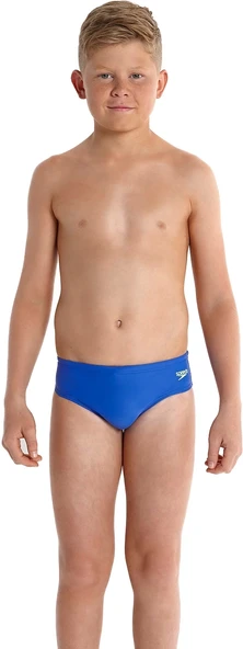 Speedo Endurance 10 Erkek Çocuk Slip Yüzücü Mayosu Mavi-Sarı