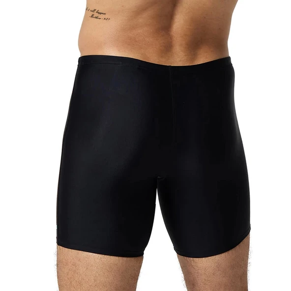 Speedo Duo Logo Print Mid Jam-mer Erkek Mayosu Siyah-Mavi - 6