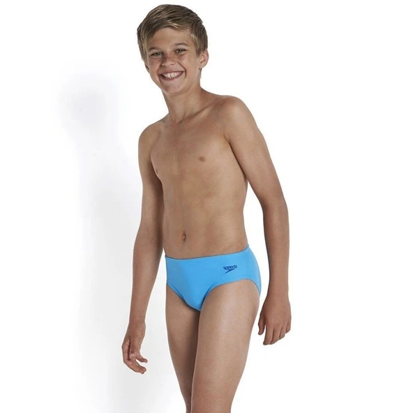 Speedo Logo Endurance 10 Brief Erkek Çocuk Yüzücü Mayosu Mavi - 2
