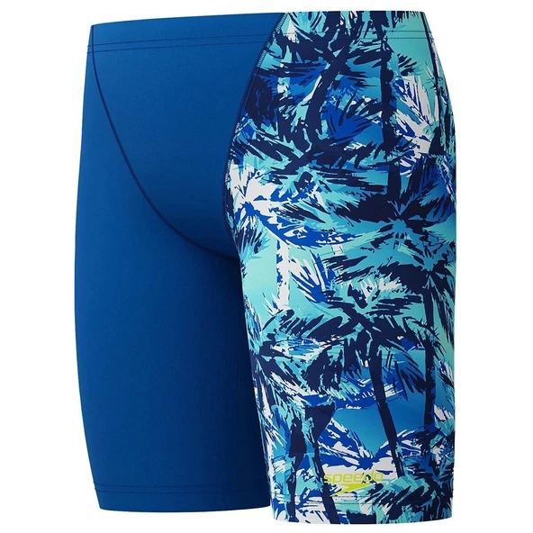 Speedo Allover Leg V Cut Jam-mer Erkek Çocuk Yüzücü Mayosu Mavi - 2