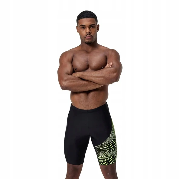 Speedo Medley Logo Jam-mer Erkek Mayo Şort Siyah-Yeşil - 1