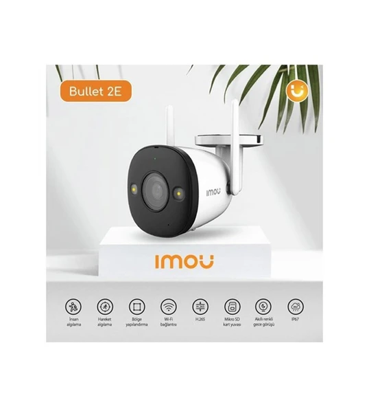 Imou 2E IPC-K3DP-3H0WF Bullet 3 MP 3.6mm Gece Görüşlü IP Wi-Fi Güvenlik Kamerası ürün görseli