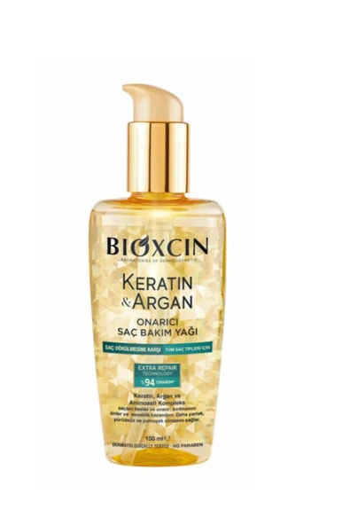 Bioxcin Keratin ve Argan Onarıcı Saç Bakım Yağı 150 ml ürün görseli 1