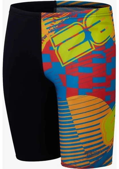 Speedo Allover Digital Jam-mer Erkek Çocuk Yüzücü Mayosu Renkli - 2