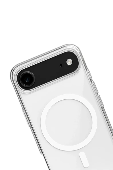 Apple iPhone 17 Air Kılıf Wireless Şarj Destekli Şeffaf Azn-Magneticsafe ürün görseli 1