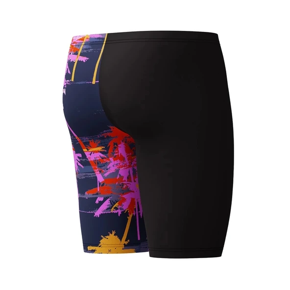 Speedo Allover Digi Jam-mer Erkek Çocuk Yüzücü Mayosu Siyah-Mor - 5