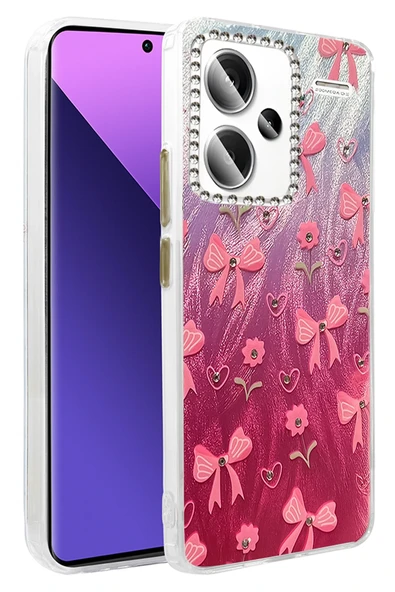 Xiaomi Redmi Note 13 Pro Plus Kılıf Parlak Desenli Taşlı Azn-Blade ürün görseli 1