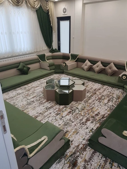 Arap Meclisi Şark Köşesi Oturma Takımı - Resim 4