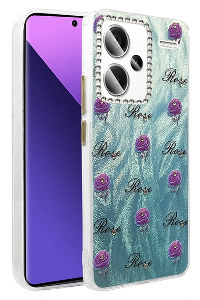 Xiaomi Redmi Note 13 Pro Plus Kılıf Parlak Desenli Taşlı Azn-Blade ürün görseli 1