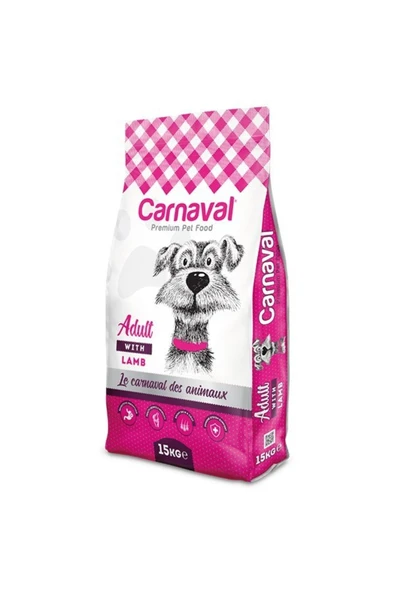 CARNAVALPremium Kuzu Etli Ve Pirinçli Yetişkin Köpek Maması 15 Kg - Resim 2