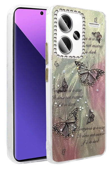 Xiaomi Redmi Note 13 Pro Plus Kılıf Parlak Desenli Taşlı Azn-Blade ürün görseli 1