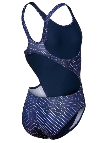 Arena Kık-ko Kız Çocuk Yüzücü Mayosu Lacivert-Beyaz - 8