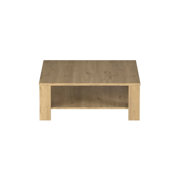 New Line Kare Orta Sehpa - Florida Meşe 90x42x90 cm - Resim 4