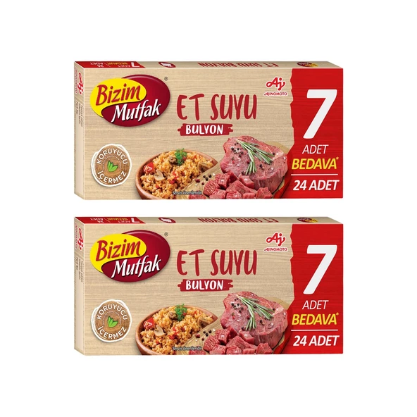 Bizim Mutfak Bulyon Et Suyu 24'lü 240 gr x 2 Adet - 1
