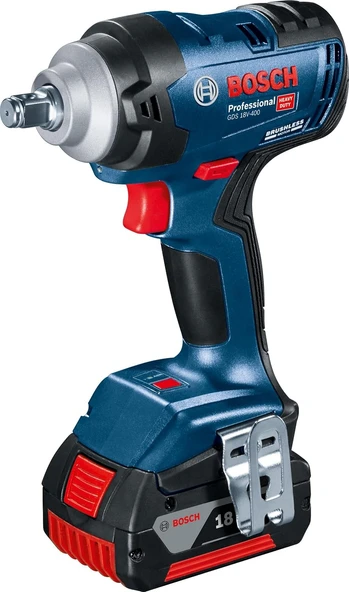 Bosch Professional GDS 18V-400 2 x 5.0Ah Çift Akülü Darbeli Somun Sıkma Makinesi