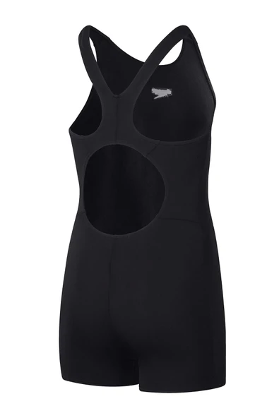 Speedo Eco Endurance Legsuit Kız Çocuk Yüzücü Mayosu Siyah - 8