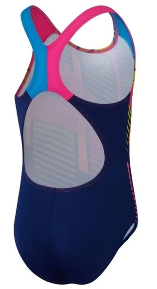 Speedo Digital Baskı Splashback Kız Çocuk Yüzücü Mayosu Gökkuşağı - 3