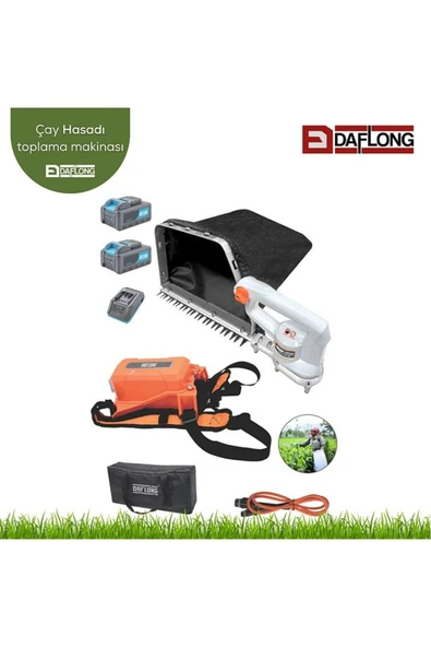 ÇAY TOPLAMA MAKİNASI 1.2 KG 40V 16 SAAT ÇALIŞMA ÇİFT AKÜ BATARYA ÇANTALI YAĞMURA DAYANIKLI