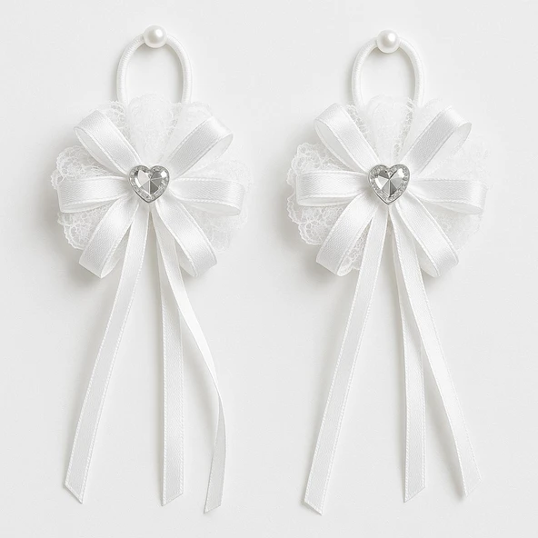 Tüllü Kurdeleli Okul Tokası 2li - 4