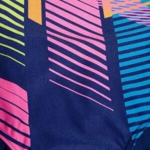 Speedo Digital Baskı Splashback Kız Çocuk Yüzücü Mayosu Gökkuşağı - 4